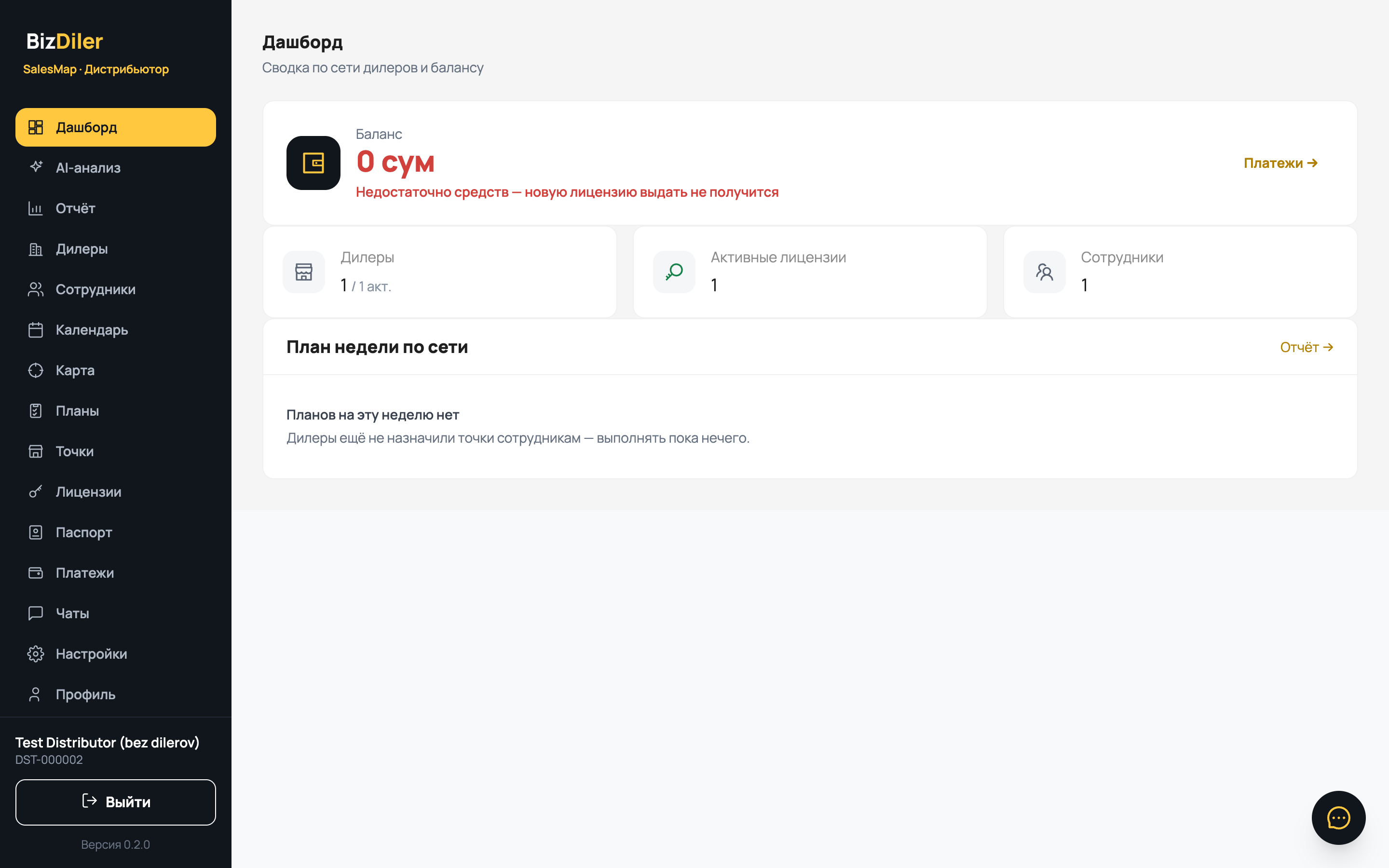 Вся сеть на одном экране — кабинет дистрибьютора SalesMap